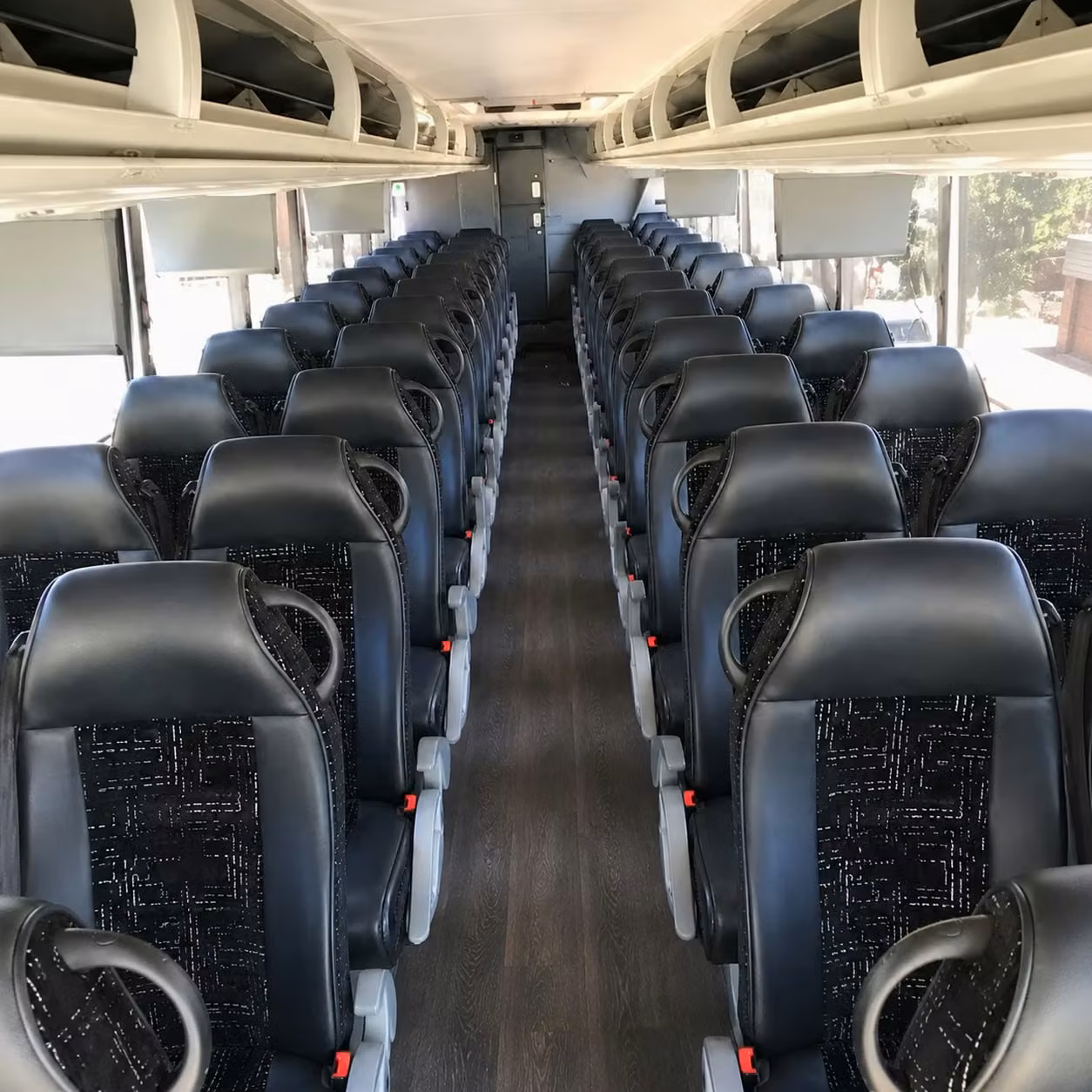 56 passenger charter bus interior