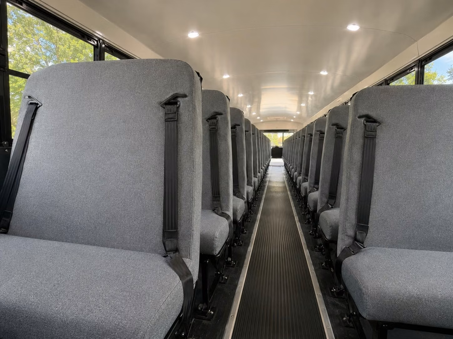 school bus inside
